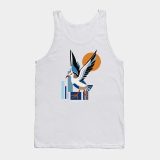 Geometric Seagull Tank Top